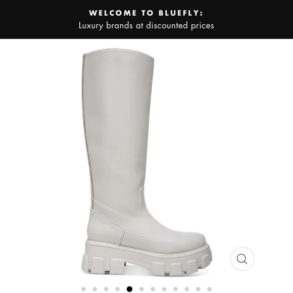 new circus ny by sam edelman dollie tall platform rain boots in cloud gray - Picture 3 of 5